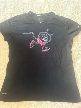 Nike Black Dri-FIT Tee with Pink Graphic
